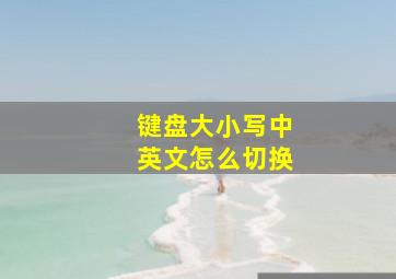 键盘大小写中英文怎么切换