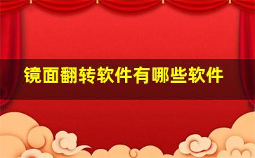 镜面翻转软件有哪些软件