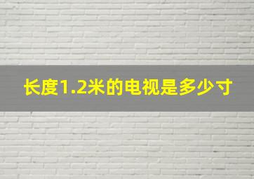 长度1.2米的电视是多少寸