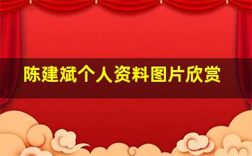 陈建斌个人资料图片欣赏