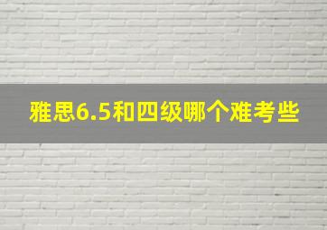 雅思6.5和四级哪个难考些