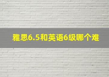 雅思6.5和英语6级哪个难