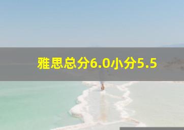 雅思总分6.0小分5.5