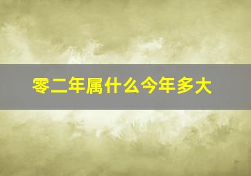 零二年属什么今年多大