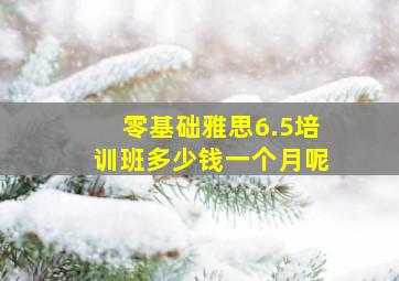 零基础雅思6.5培训班多少钱一个月呢