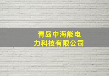 青岛中海能电力科技有限公司