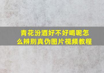 青花汾酒好不好喝呢怎么辨别真伪图片视频教程