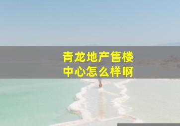 青龙地产售楼中心怎么样啊