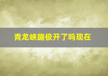 青龙峡蹦极开了吗现在