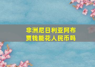 非洲尼日利亚阿布贾钱能花人民币吗