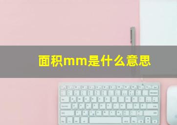 面积mm是什么意思