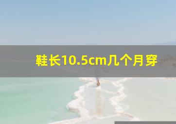 鞋长10.5cm几个月穿