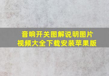 音响开关图解说明图片视频大全下载安装苹果版