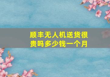 顺丰无人机送货很贵吗多少钱一个月