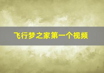 飞行梦之家第一个视频