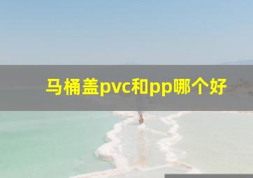 马桶盖pvc和pp哪个好