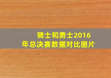 骑士和勇士2016年总决赛数据对比图片