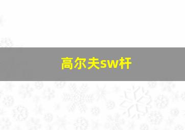 高尔夫sw杆