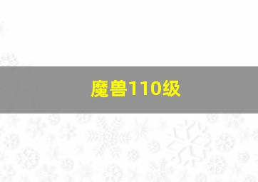 魔兽110级