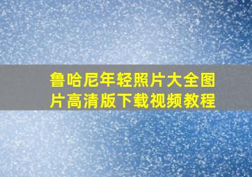 鲁哈尼年轻照片大全图片高清版下载视频教程