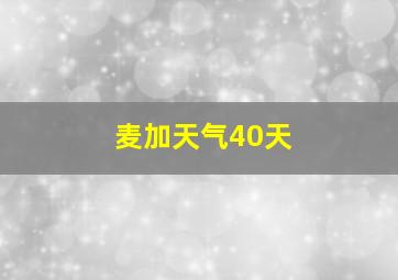 麦加天气40天