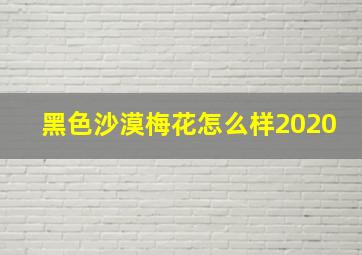 黑色沙漠梅花怎么样2020