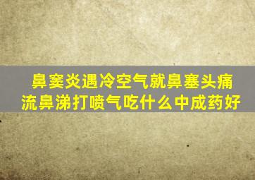 鼻窦炎遇冷空气就鼻塞头痛流鼻涕打喷气吃什么中成药好