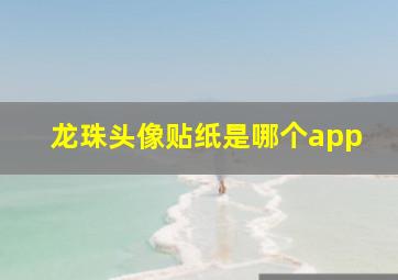 龙珠头像贴纸是哪个app