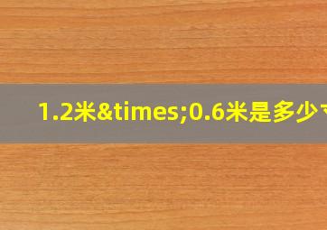 1.2米×0.6米是多少寸