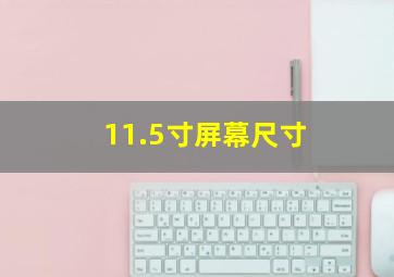 11.5寸屏幕尺寸