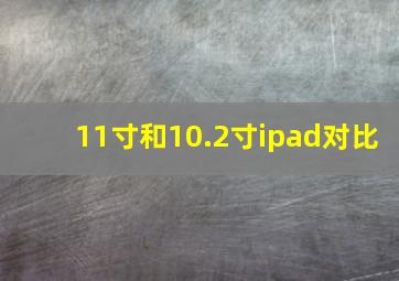 11寸和10.2寸ipad对比