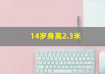 14岁身高2.3米