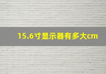 15.6寸显示器有多大cm