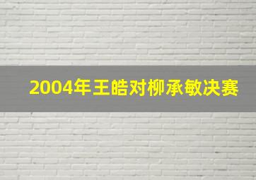 2004年王皓对柳承敏决赛