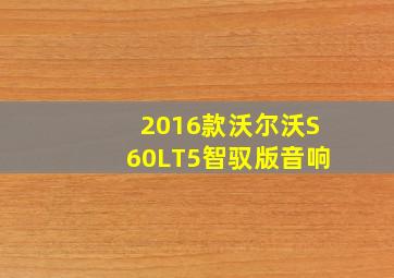 2016款沃尔沃S60LT5智驭版音响