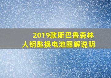 2019款斯巴鲁森林人钥匙换电池图解说明