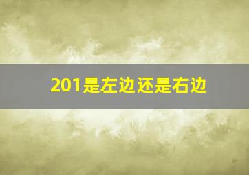 201是左边还是右边