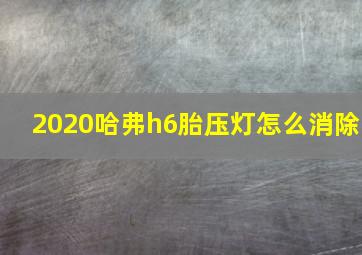 2020哈弗h6胎压灯怎么消除