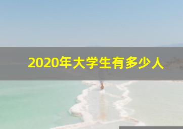 2020年大学生有多少人