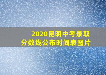 2020昆明中考录取分数线公布时间表图片