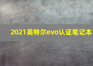 2021英特尔evo认证笔记本