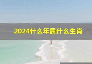 2024什么年属什么生肖