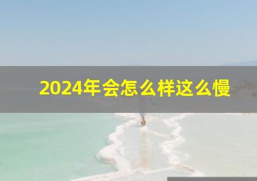 2024年会怎么样这么慢