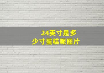 24英寸是多少寸蛋糕呢图片