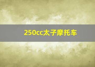 250cc太子摩托车