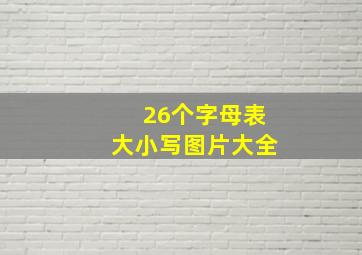 26个字母表大小写图片大全