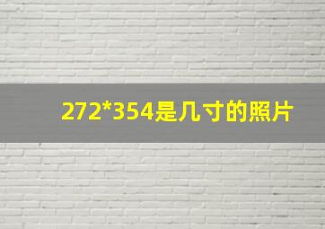 272*354是几寸的照片