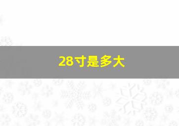 28寸是多大