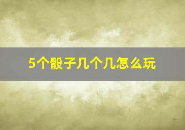 5个骰子几个几怎么玩