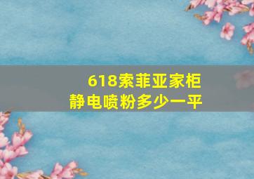 618索菲亚家柜静电喷粉多少一平